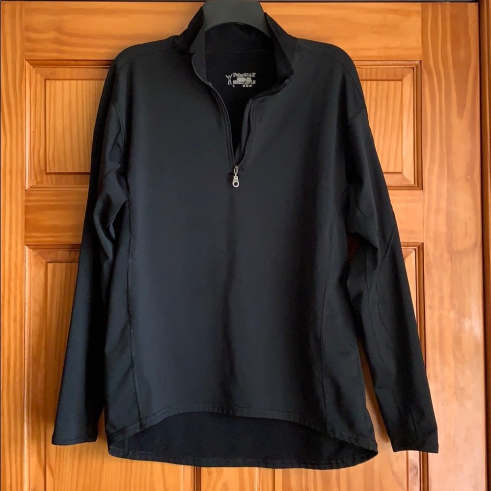 PolarMAX Men’s L Quarter Zip Thermal Black Shirt